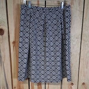 Studio 253 Womens Geometric Print Skirt Size L Office Date Night Event